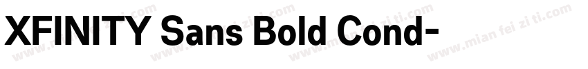 XFINITY Sans Bold Cond字体转换